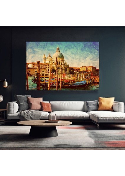 Venedik Günbatımı Kanvas Tablo