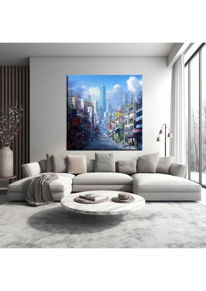 Canlı Caddeler Kanvas Tablo