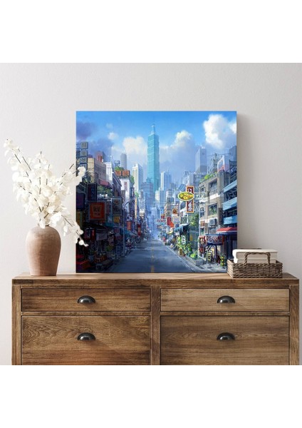 Canlı Caddeler Kanvas Tablo modelleri