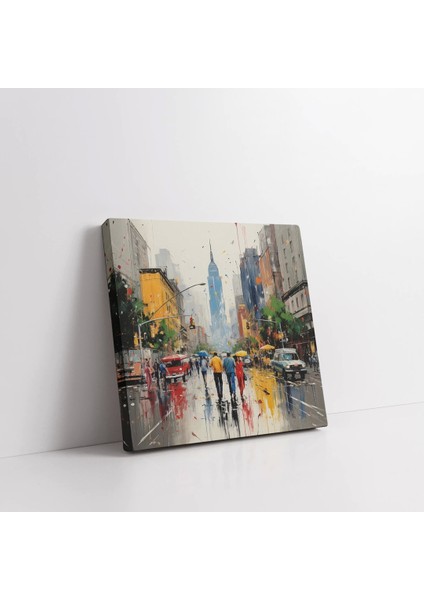 Yağmur Sonrası Caddeler Kanvas Tablo fiyatları