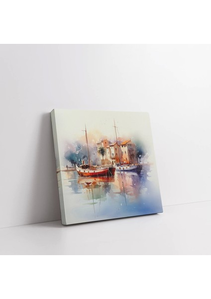 Rıhtımda Yansımalar Kanvas Tablo fiyatları