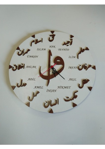 Salon-Oda-Iş Yeri Kaliteli Duvar Saati 3mm Mdf Siyah-Beyaz Çok Şık Tasarım modelleri