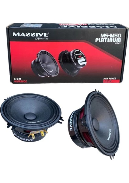 13 cm 250W Massive MS-M50 Platinum 120 Rms Midrange