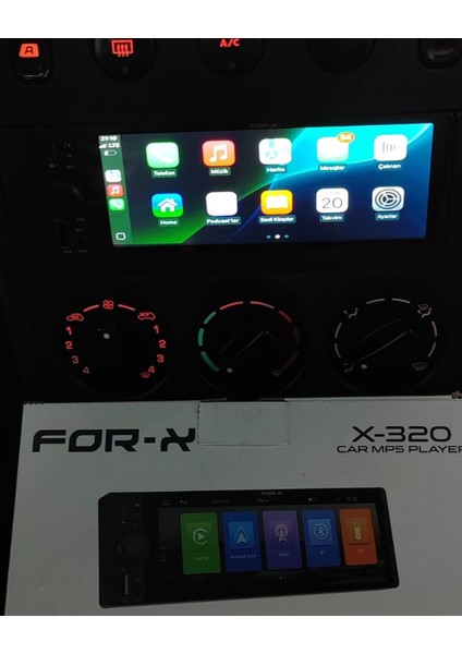 X-320 6.36'' Double Carplay/android Auto Multimedya Teyp