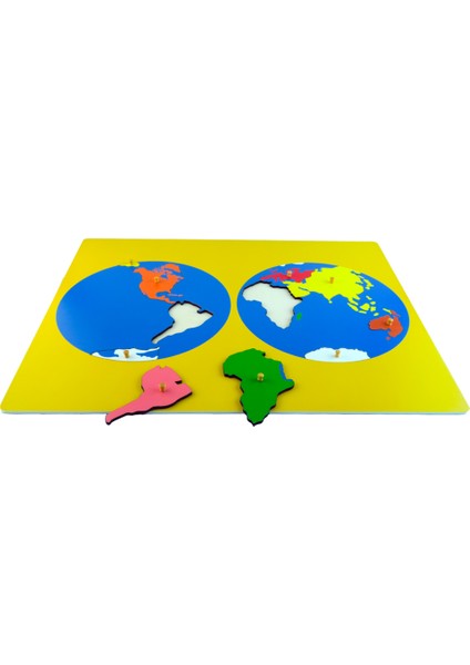 Montessori Dünya Haritası Puzzle