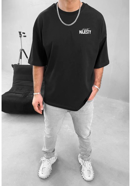 Oversize Siyah T-Shirt Yeni Sezon