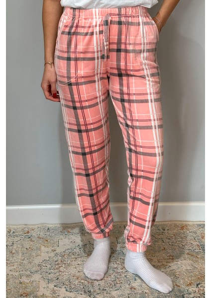 Kadın Kadife Tek Alt 140 Ekose Pudra modelleri