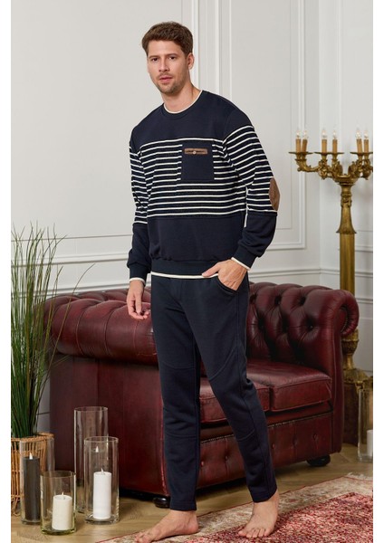 Erkek Lacivert Pijama Takım 25438