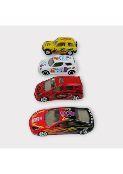 Maxx Wheels 4 Lü Metal Araç Seti - Şehir Araçları