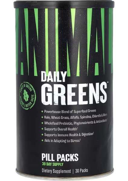 Animal Daily Greens Pack 30 Packs.avrupa Değil. Usa Versiondur.ozelsporcugıdaların'dan 3757