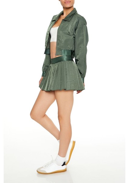 Pileli Mini Tenis Şort Etek