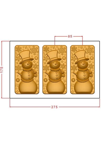 Polikarbon Kardan Adam Tablet Çikolata Kalıbı - 878 fırsatları