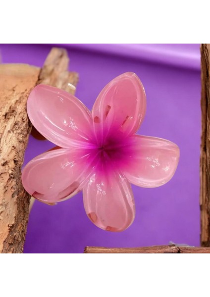 Lotus Çiçek Desenli Mandal Toka