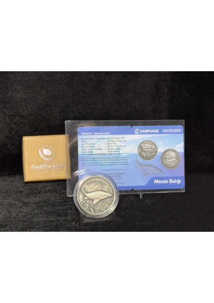 2021 Darphane Türkiyeye Özgü Balıklar Serisi: Mersin Balığı Gümüş Hatıra Parası indirimleri