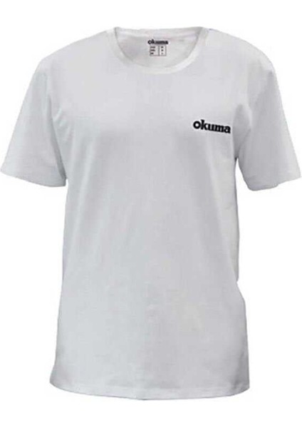 White Motif Cotton Short Sleeve Shirt M