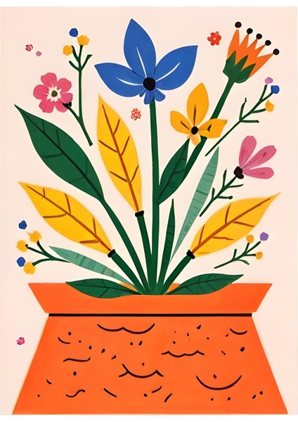 Matisse - Boho - Art Deco - Soyut - Doğa ( 3 Lü Çerçevesiz ) Poster - Afiş - Tablo KR2C00717/