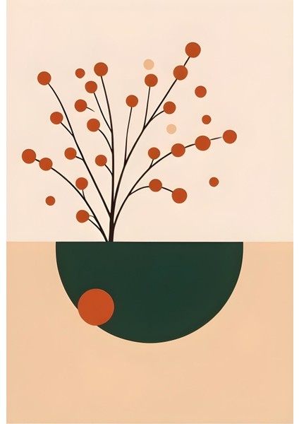 Matisse - Boho - Art Deco - Soyut - Doğa ( 3 Lü Çerçevesiz ) Poster - Afiş - Tablo KR2C00871/