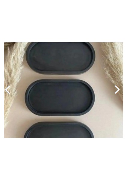 Dekoratif Oval Beton Biblo Tabak Beton Takı Tabağı Mum Tabağı Mumluk Tütsülük modelleri