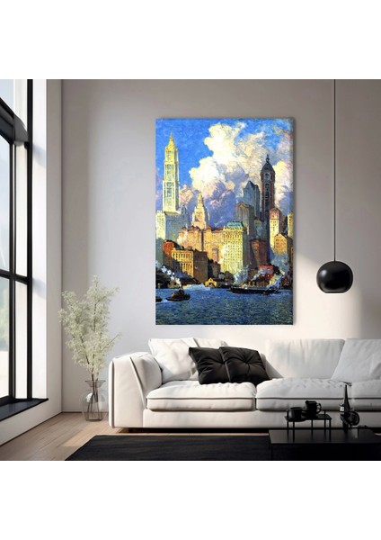 Gün Işığı Altında Metropol Kanvas Tablo