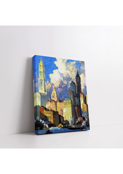 Gün Işığı Altında Metropol Kanvas Tablo modelleri