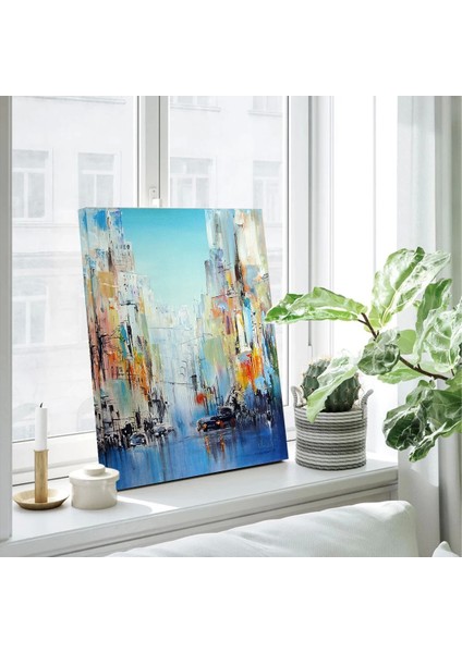 Sanatsal Şehir Çizgileri Kanvas Tablo fiyatları