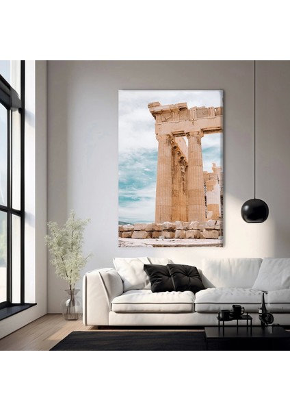 Antik Şehir Çizgileri Kanvas Tablo