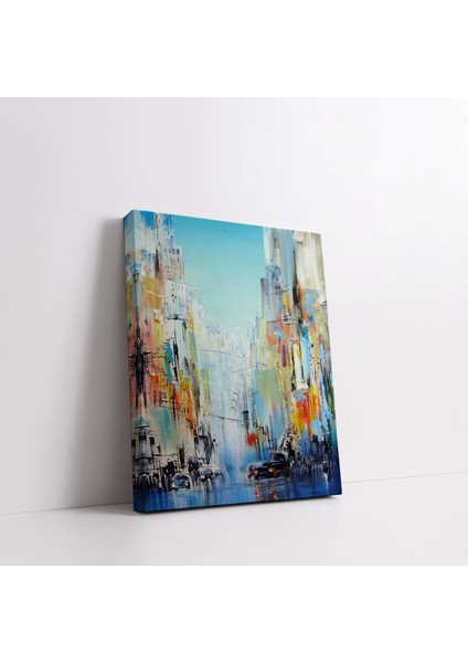 Sanatsal Şehir Çizgileri Kanvas Tablo modelleri