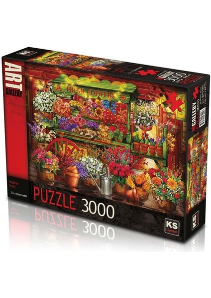 Ks Market Stall 3000 Parça Puzzle