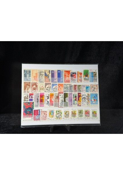 Tc Yerli ve Yabancı Karışık Pul Lotu Damgalı Damgasız Lot 1258