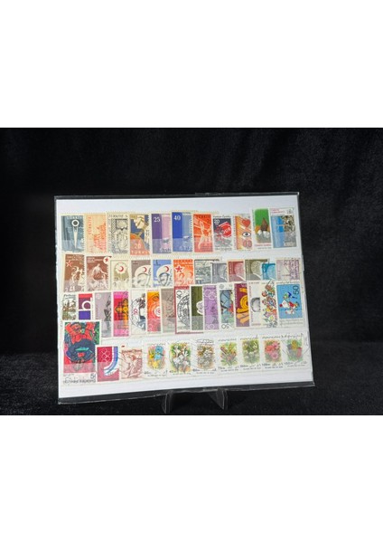 Tc Yerli ve Yabancı Karışık Pul Lotu Damgalı Damgasız Lot 1257
