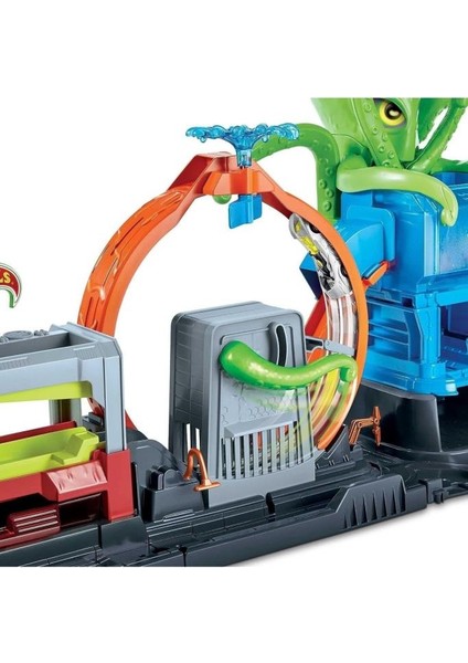 Hot Wheels Dev Ahtapot ile Araba Yıkama Oyun Seti GTT96 modelleri