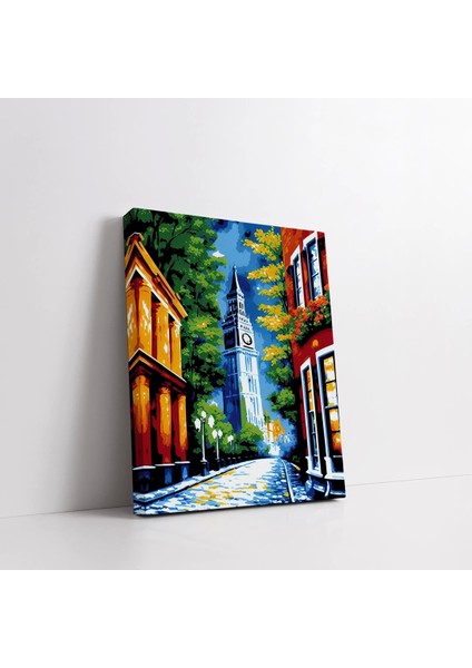 Renkli Arnavut Kaldırımı Kanvas Tablo fiyatları