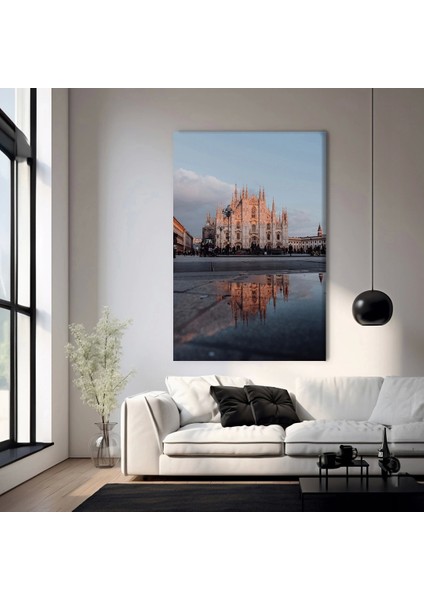 Yansımalı Nehir Kanvas Tablo