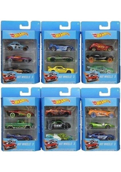 Hot Wheels 3 Lü Araba Seti modelleri
