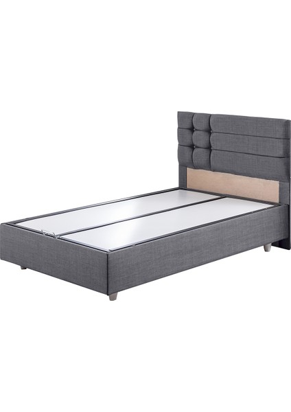 Viyana Tek Kişilik Baza Başlık Comfort Yatak Seti - Gri