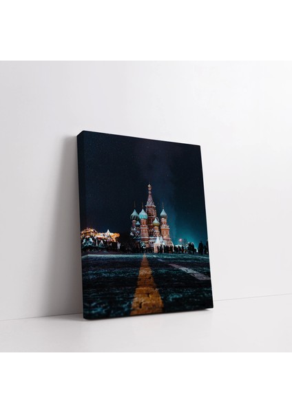 Aydınlık Gece Manzarası Kanvas Tablo modelleri