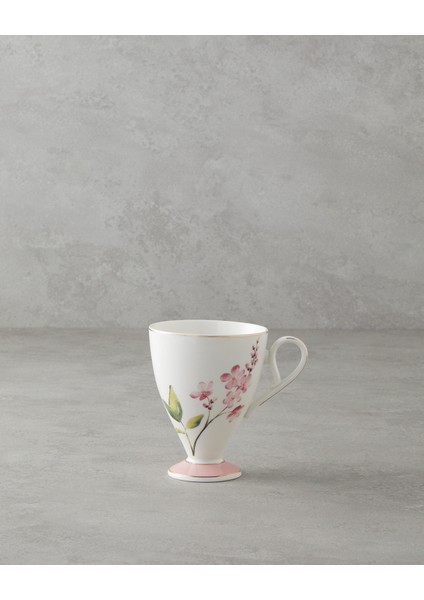 Valentina New Bone China Kupa 300 ml Pembe