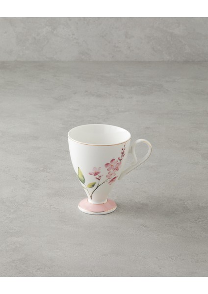 Valentina New Bone China Kupa 300 ml Pembe