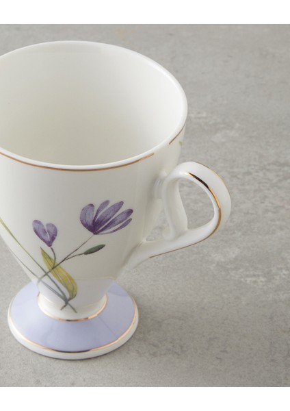 Valentina New Bone China Kupa 300 ml Lila modelleri