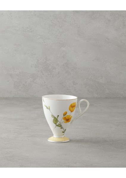 Valentina New Bone China Kupa 300 ml Sarı