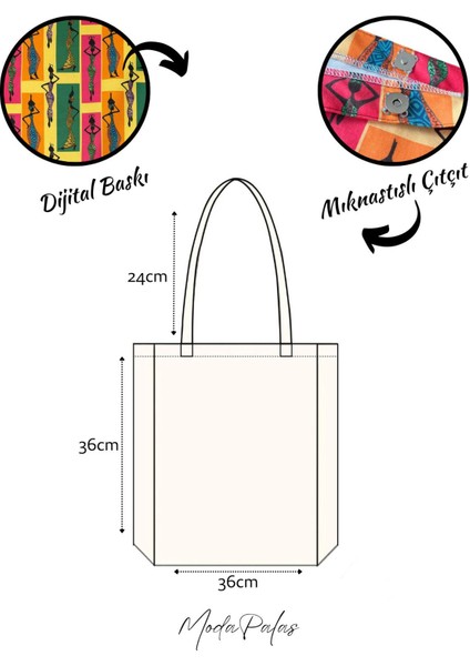 Körüklü Mıknatıs Çıtçıtlı Kumaş Çanta Bez Çanta Kol & Omuz Çantası