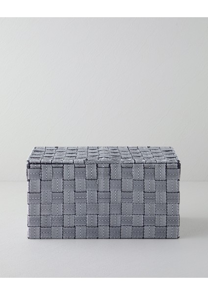 Shine Saklama Kutusu 34X22X17 Siyah - Beyaz