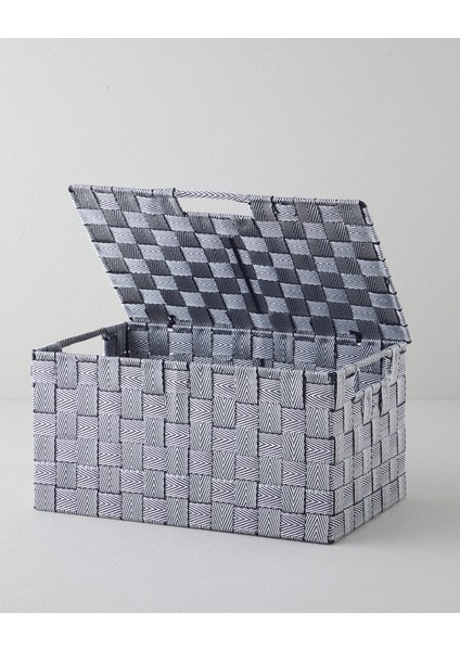 Shine Saklama Kutusu 34X22X17 Siyah - Beyaz