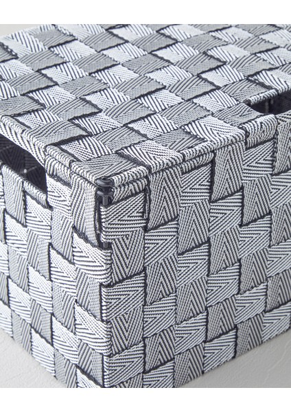 Shine Saklama Kutusu 34X22X17 Siyah - Beyaz
