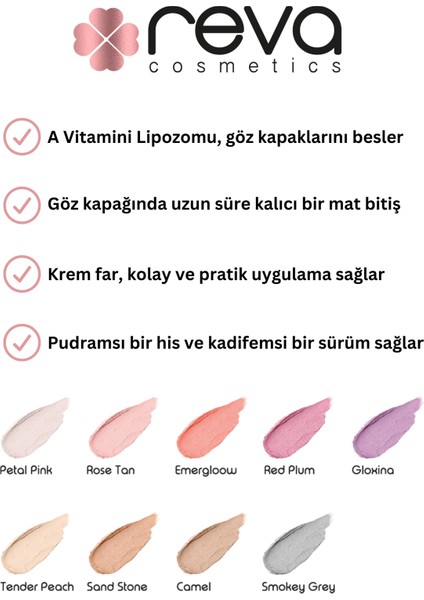 Uzun Süre Kalıcı Krem Göz Farı - Mono Cream Eyeshadow- Vegan & Temiz Içerik