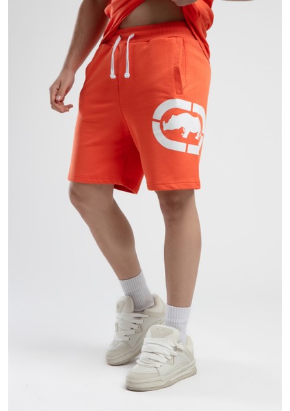 ECKO UNLTD Trınıty Turuncu Örme Şort Nakışlı Standard Fit Erkek Örme Şort modelleri