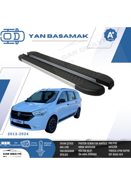 Daccia Lodgy Alüminyum Yan Basamak Marşpiyel Koruma 2013>2014>2015>2016>2017>2018>2019>2020>2021>2022>2023>2024>2025