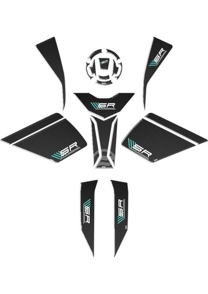 Tank Pad Full Set 001 Cf Moto 450 Sr 2023-2024