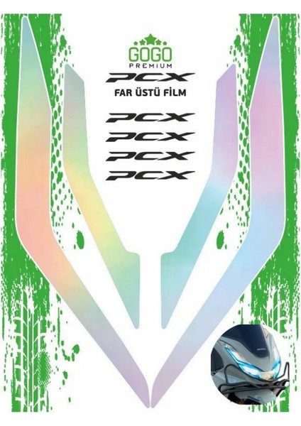 Far Üstü Film Hologram Honda Pcx 2021-2024