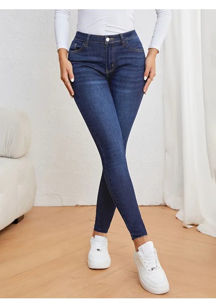 Mavi Yüksek Bel Skinny Jeans Kot Pantolon C596 fiyatları